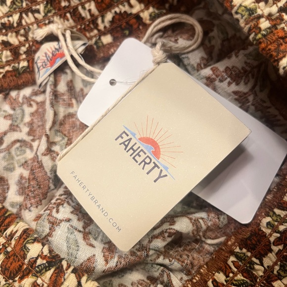 NWT Faherty Umber Folly Floral Harlow Skirt Size L - Picture 4 of 6